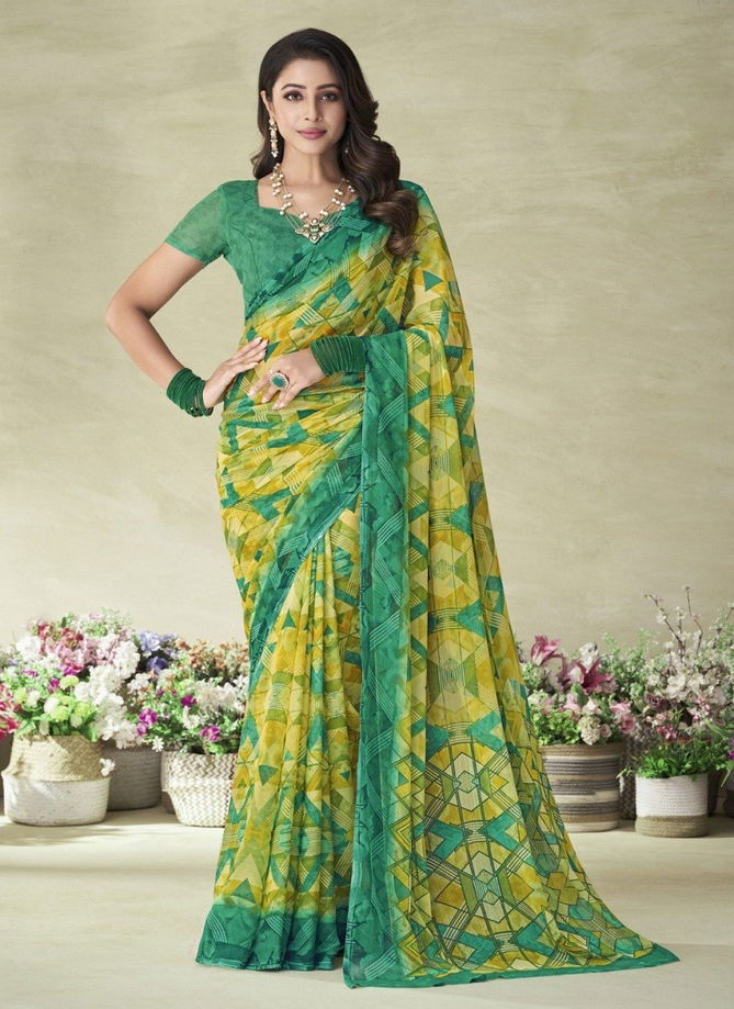 Star Chiffon 128 Edition By Ruchi Daily Wear Chiffon Saree Catalog