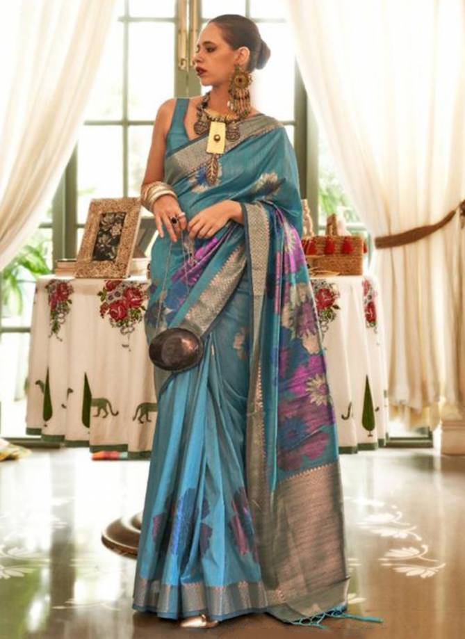 Kalki Koechien Silk Rajtex Function Wear Wholesale Printed Sarees Catalog