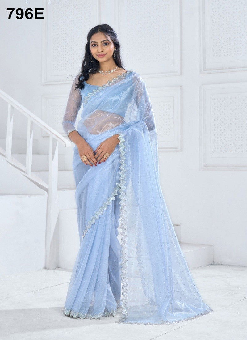 Mehek 796 A TO E Soft Organza Party Wear Saree Wholesale market In Surat With Price