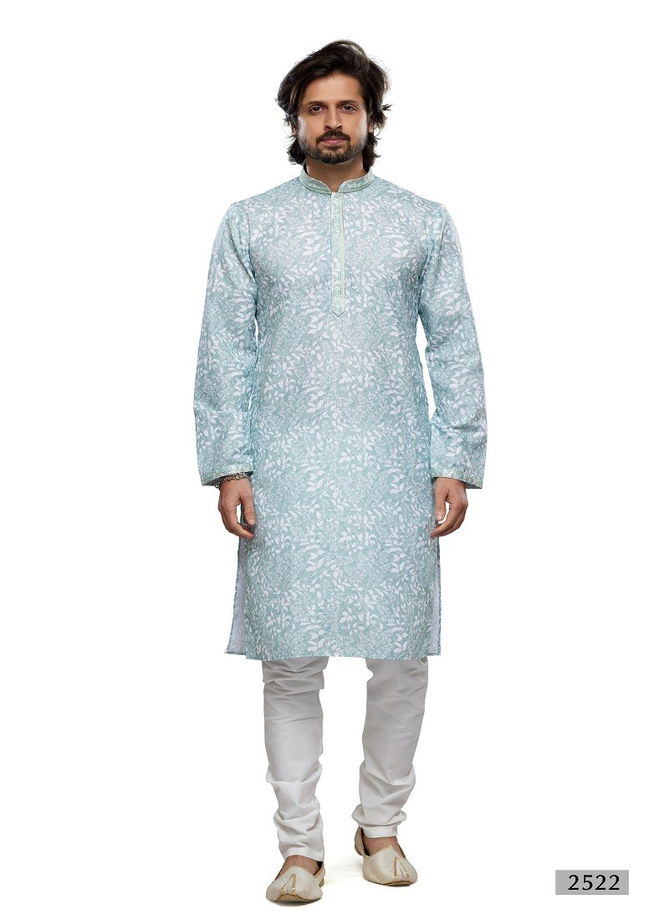 Occasion Mens Wear Designer Printed Stright Kurta Pajama Wholesale Shop In Surat