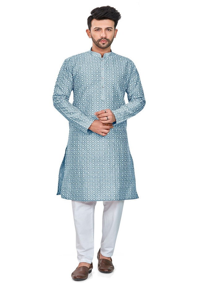 Light Blue RFSK 0013 Kurta Pajama Catalog 8