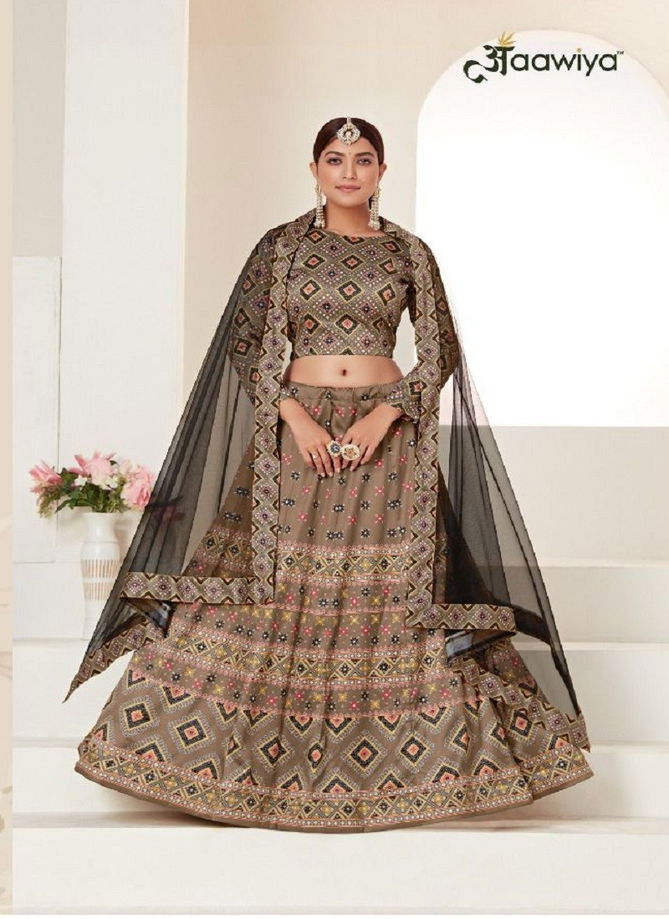 Light Brown Rosy Vol 1 By Aawiya Designer Lehenga Choli Catalog 4001 C