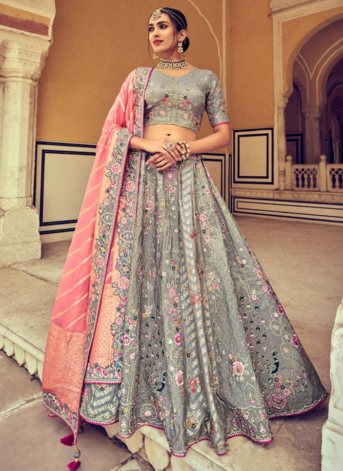 Light Gray Colour Anaara By Tathastu Designer Lehenga Choli Catalog 6008