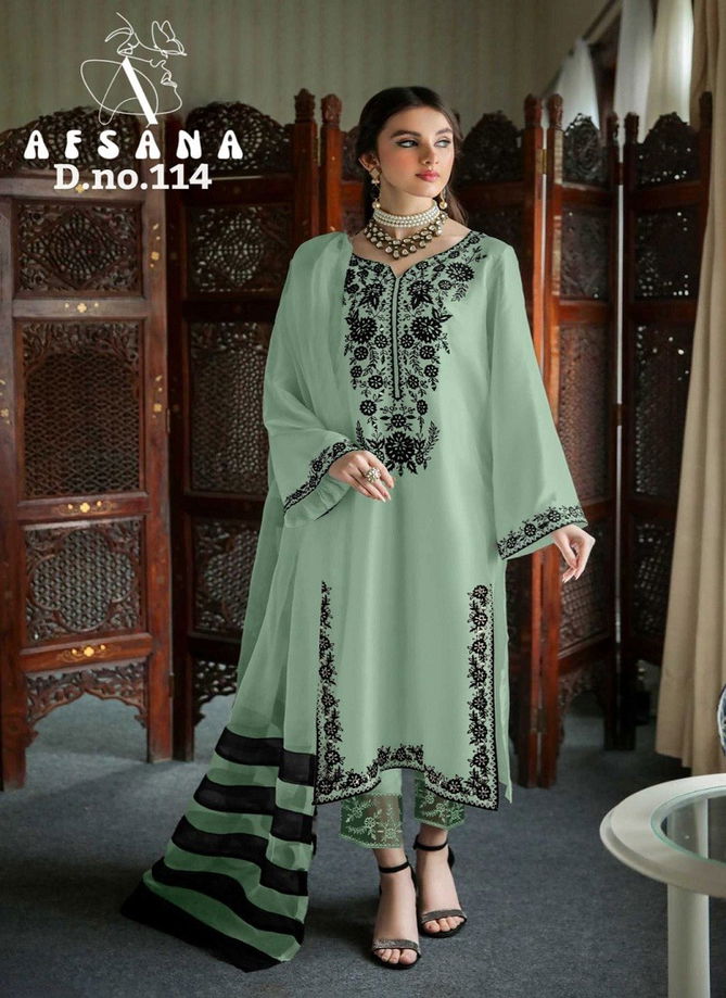 Afsana 114 Colors Pakistani Salwar Suit Catalog