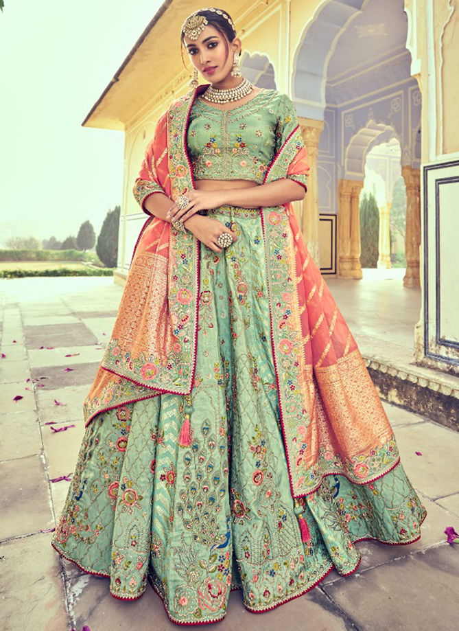 Light Green Colour Anaara By Tathastu Designer Lehenga Choli Catalog 6007