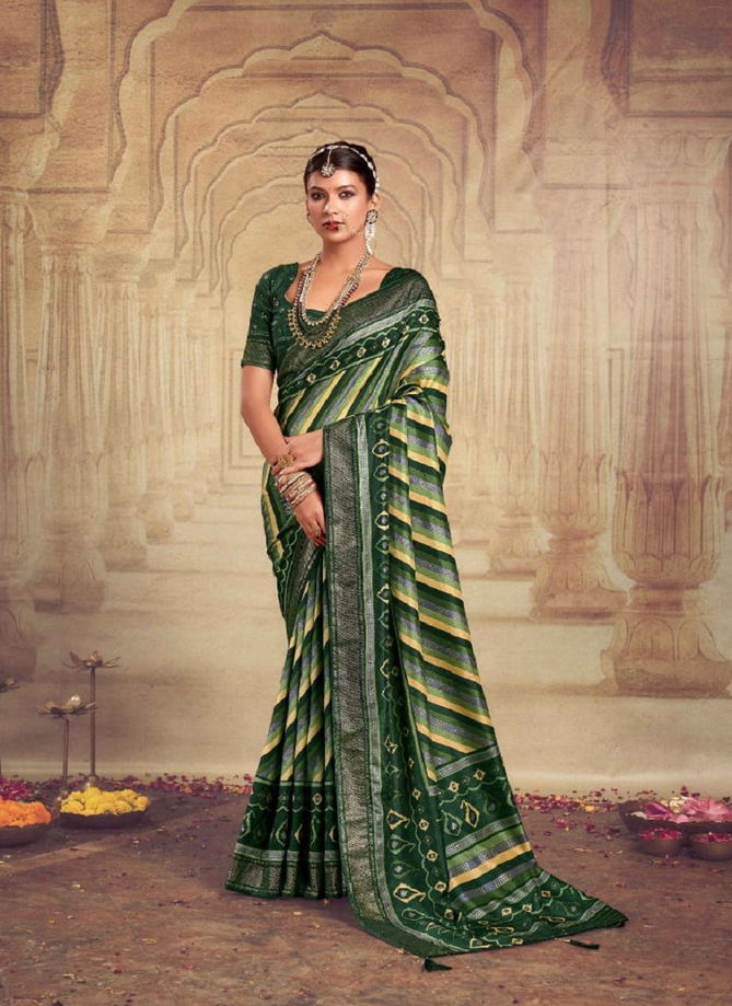 Devnandini By Mahamani Creation Heavy Tusser Dola Silk Saree Wholesale Shop In Surat