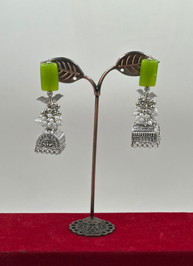 Light Green Colour Function Wear 752 To 764 Earrings Catalog 762