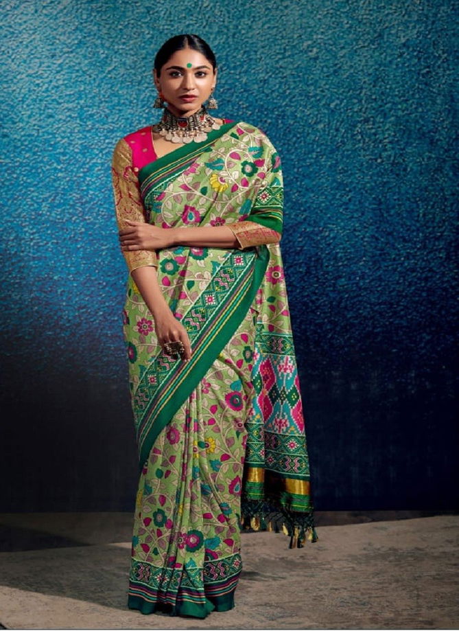 Kalam X patola By Kimora Printed Saree Catalog