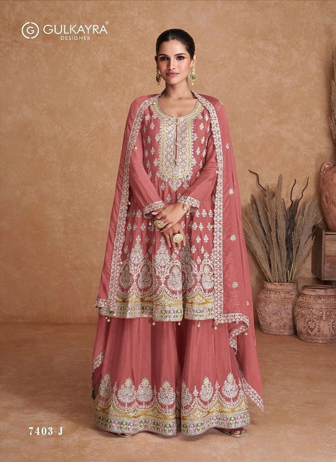 Radhika By Gulkayra Chinon Sharara Readymade Suit Catalog