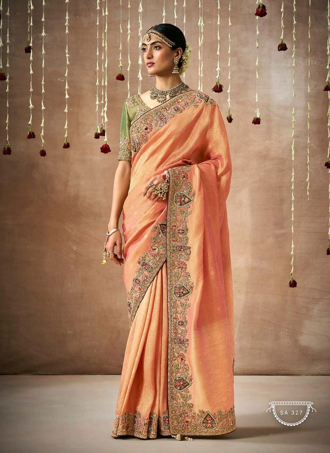 Dulhan By Kimora Organza Silk Weddding Wear Saree Wholesale Price In India