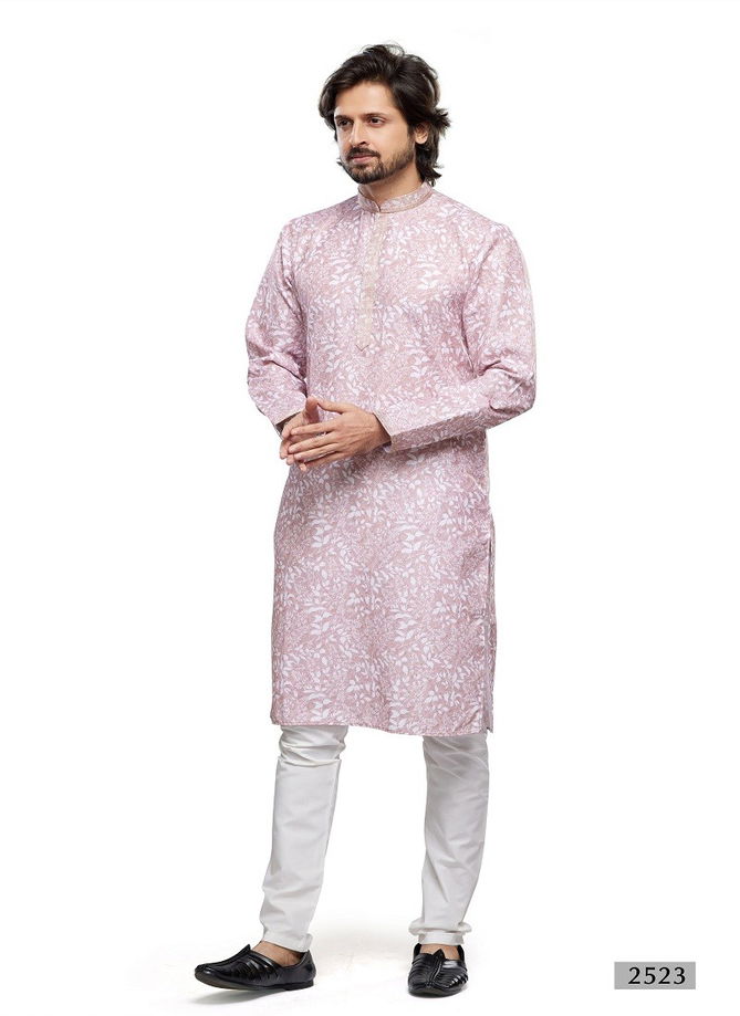 Occasion Mens Wear Designer Printed Stright Kurta Pajama Wholesale Shop In Surat