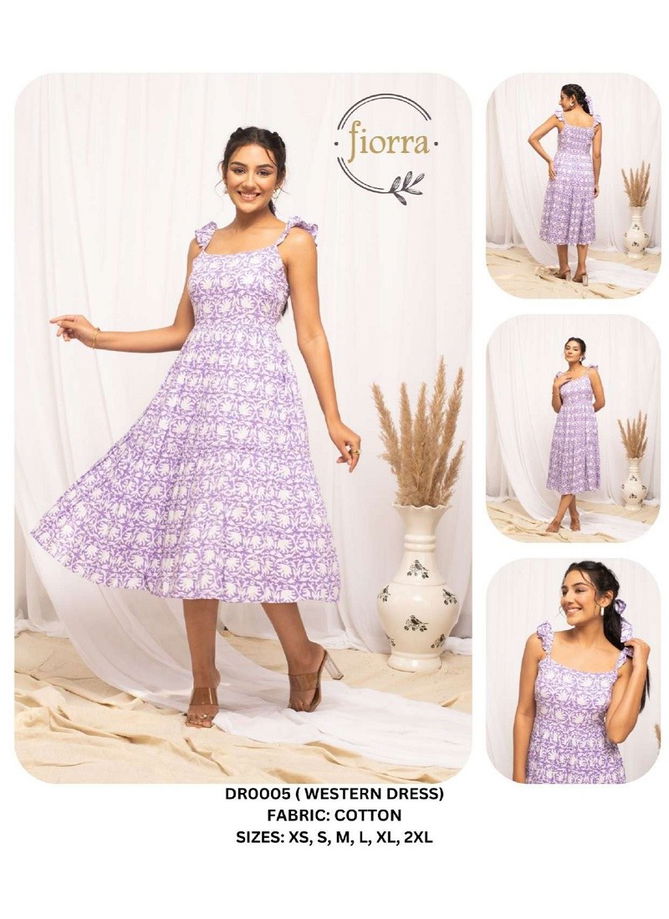 Fiorra DR0000 01 Party Wear Ladies One Piece Western Dress Wholesalers In Delhi