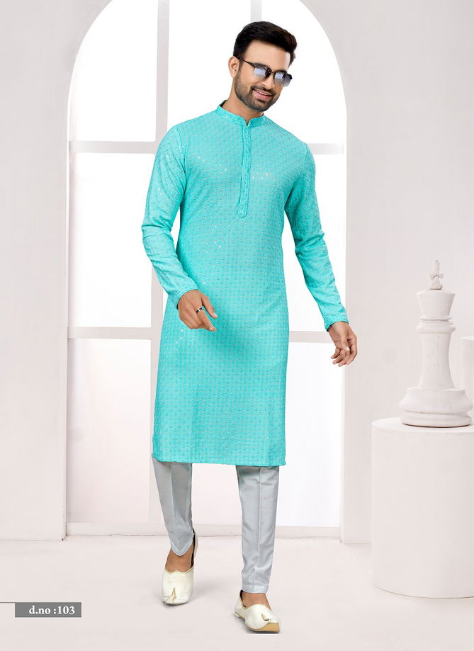 Function wear Lukhnavi Mens Kurta Pajama Catalog