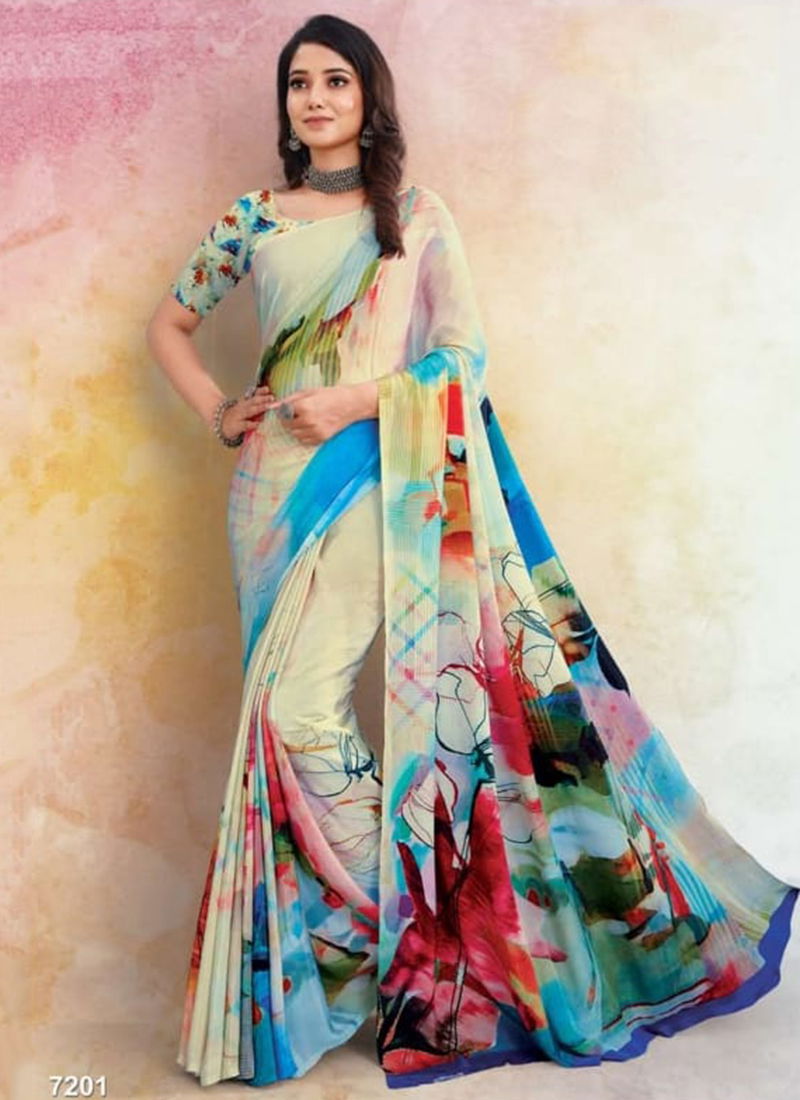 Maayaraa Crape Vol 1 Printed Daily Wear Sarees Catalog