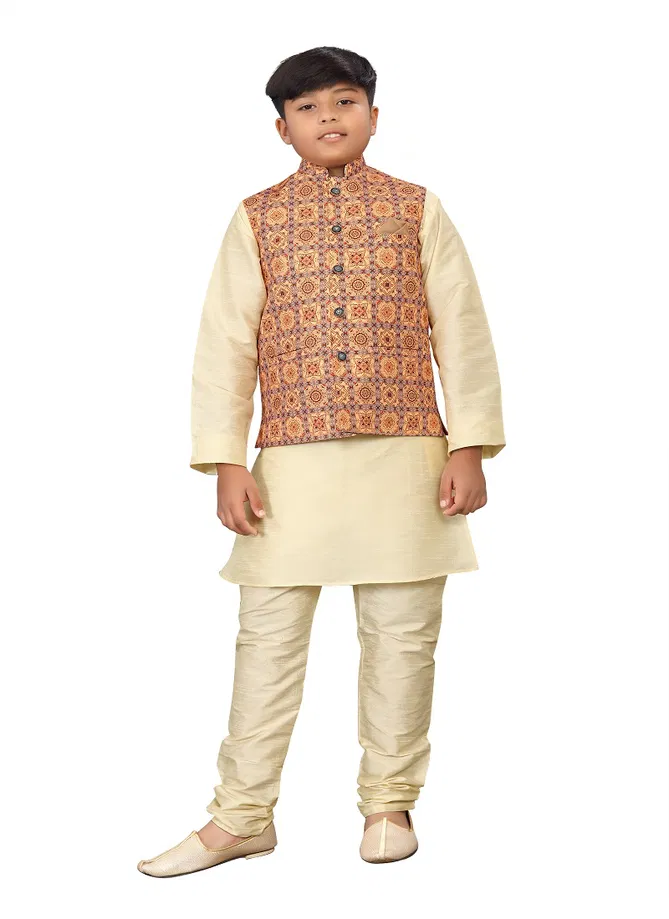 Kids Koti 2 Festive Wear Wholesale Modi Jacket With Kurta Pajama Kids Wear Catalog