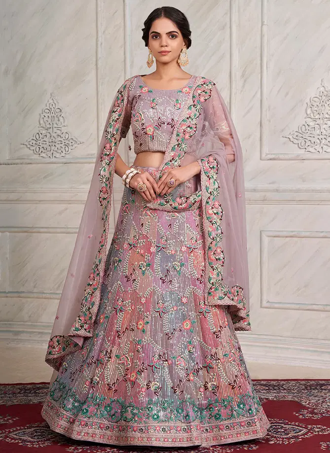 Lilac Volume 45 By Arya Designs Party Wear Lehenga Choli Catalog 47003