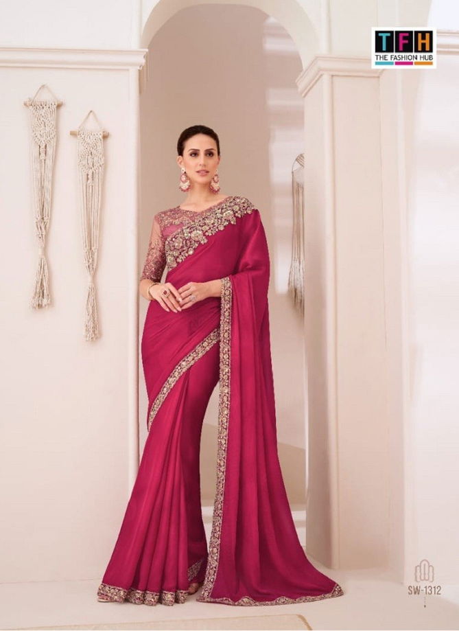 Sandalwood Vol 13 By TFH Designer Party Wear Saree Suppliers