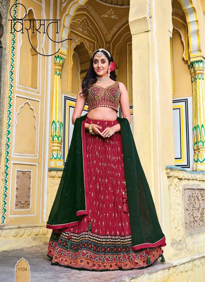 Titliya By Virasat Chinon Wedding Wear Lehenga Choli Wholesale Online