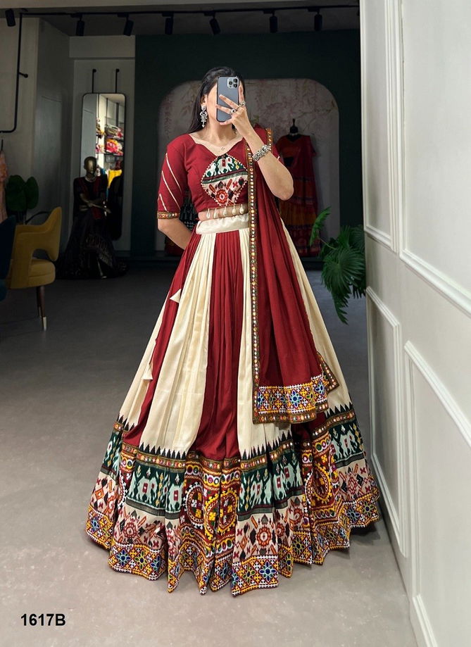 Aawiya 1617 Colours Rayon Printed Navaratri Lehenga Choli Wholesalers In Delhi