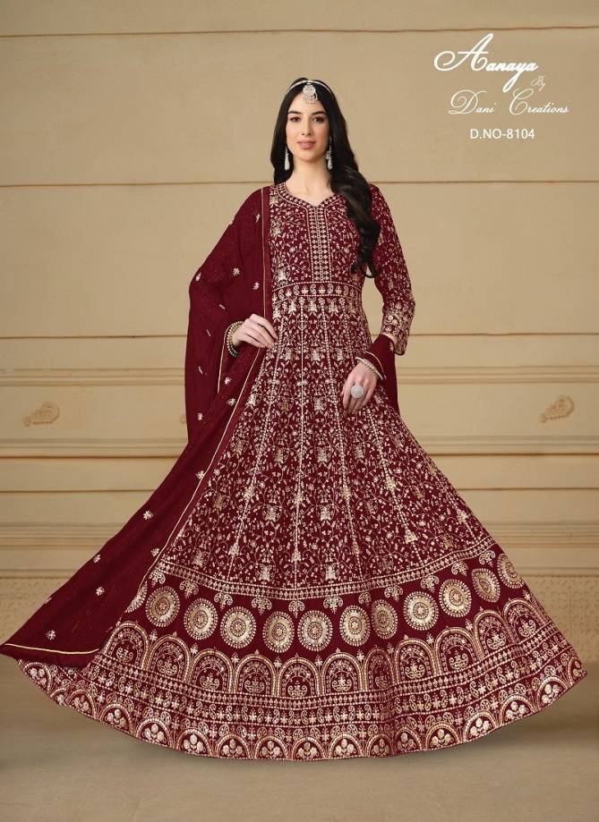 Aanaya Vol 181 By Dani 8101 TO 8104 Series Salwar Suit Wholesalers In Delhi