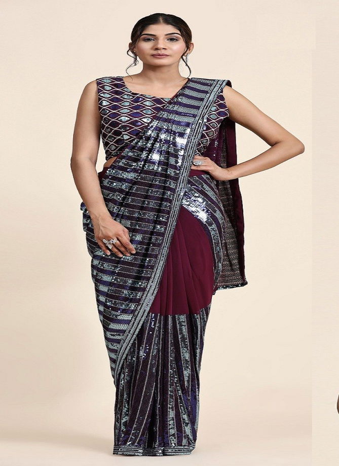 Amoha 254 Colors Party Wear Saree Catalog