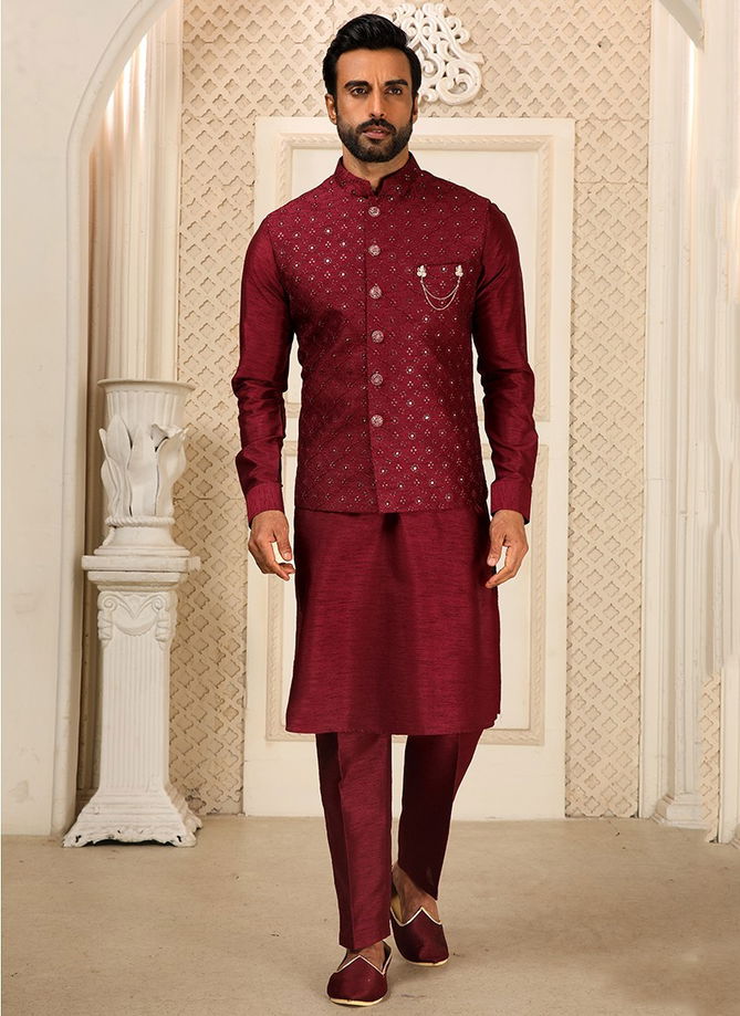 Festival Wear Wholesale Kurta Pajama With Jacket Collection