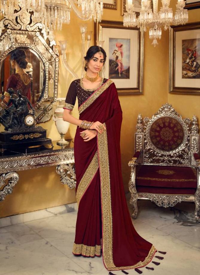 Evergreens By Kavira 3401 To 3410 Wedding Sarees Catalog