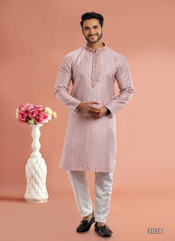 Function Mens Wear Printed Cotton Stright Kurta Pajama Suppliers In India