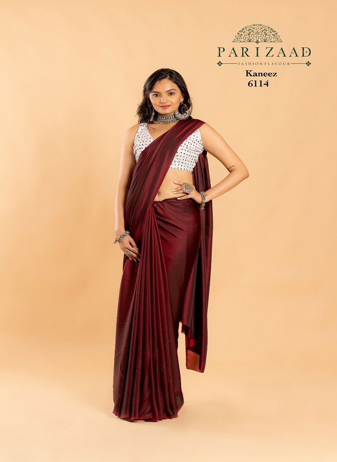 Kaneez By Parizaad Butterfly Silk Party Wear Saree Catalog