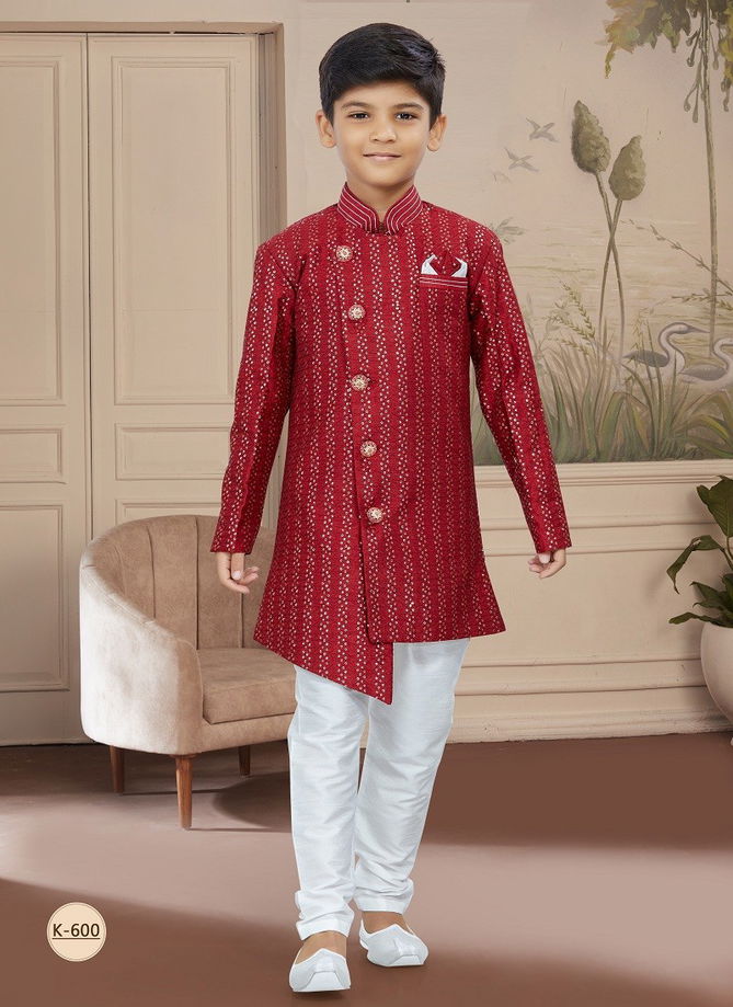 Kids Vol 4 Boys Wear Kurta Pajama And Indo Western Catalog