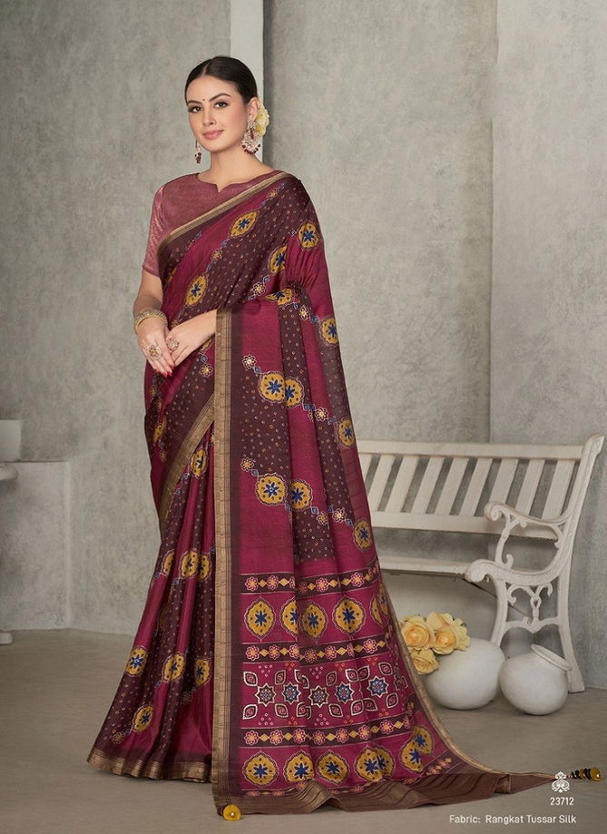 Mohmanthan 23700 Series Eshani By Mahotsav Occasion Wear Printed Designer Sarees Exporters In India