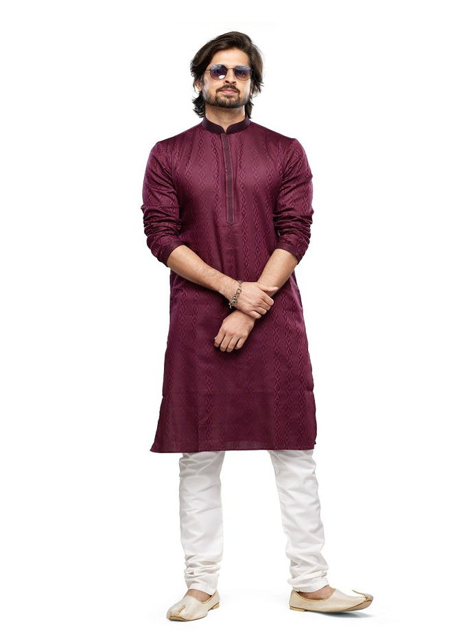 Occasion Mens Wear Designer Printed Stright Kurta Pajama Wholesale Shop In Surat