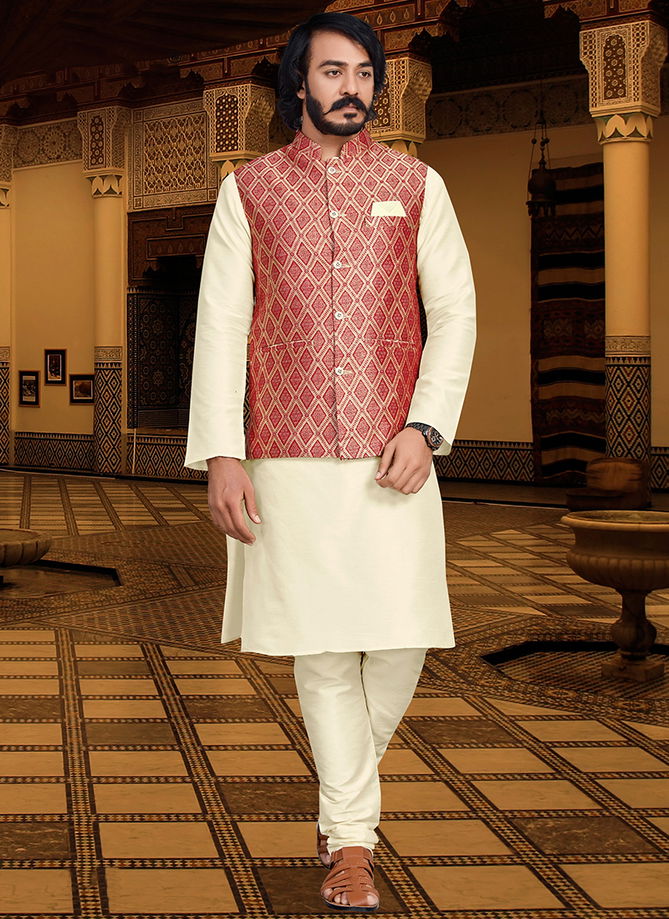 Outluk 120 Occasion Wear Mens Modi Jacket Kurta Pajama Catalog