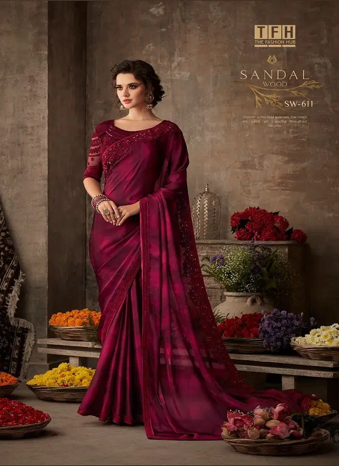 Sandalwood By Tfh Miracle Silk Designer Saree Catalog