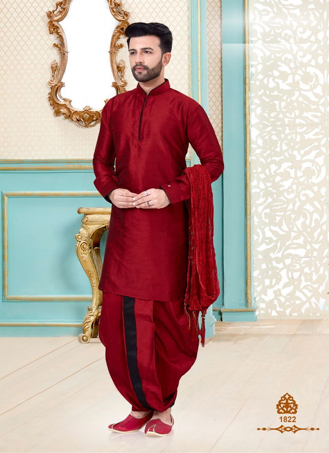 Eid Special Dupion Silk, Linen Cotton and Banarasi Silk Designer and Party Wear Dhoti style and Chdidar Style Kurta Collections