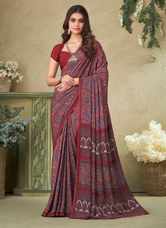 Vivanta Silk 16 By Ruchi Printed Silk Crepe Saree Wholesale Price In Surat