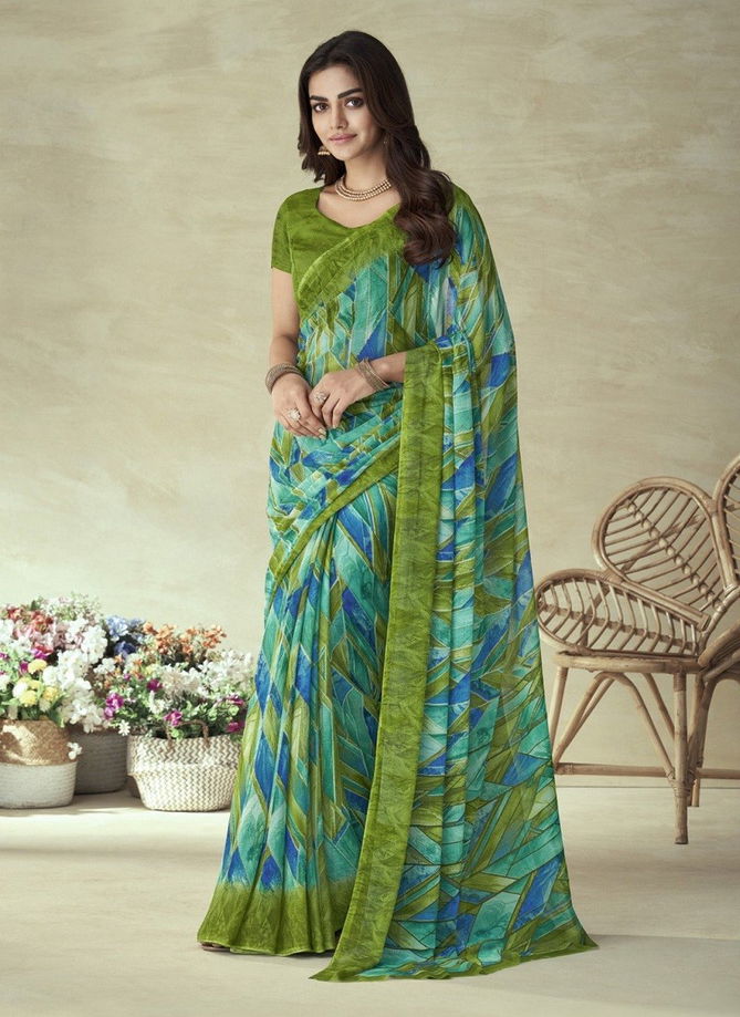 Star Chiffon 128 Edition By Ruchi Daily Wear Chiffon Saree Catalog