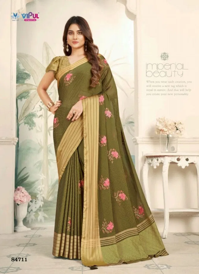 Gulabo By Vipul Weaving Chiffon Saree Surat Suppliers In India