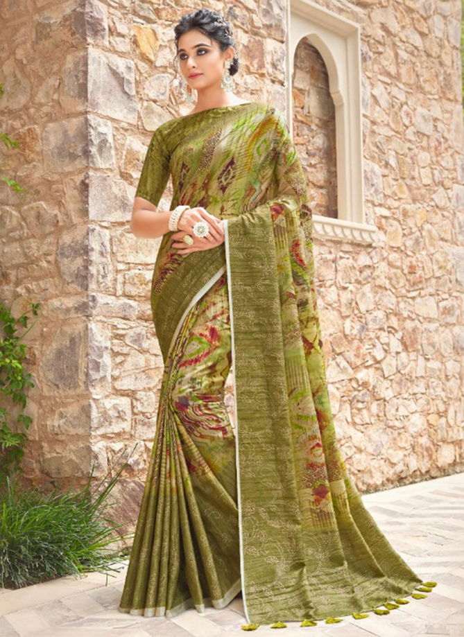 Jiyara Fancy Wholesale printed Sarees Catalog