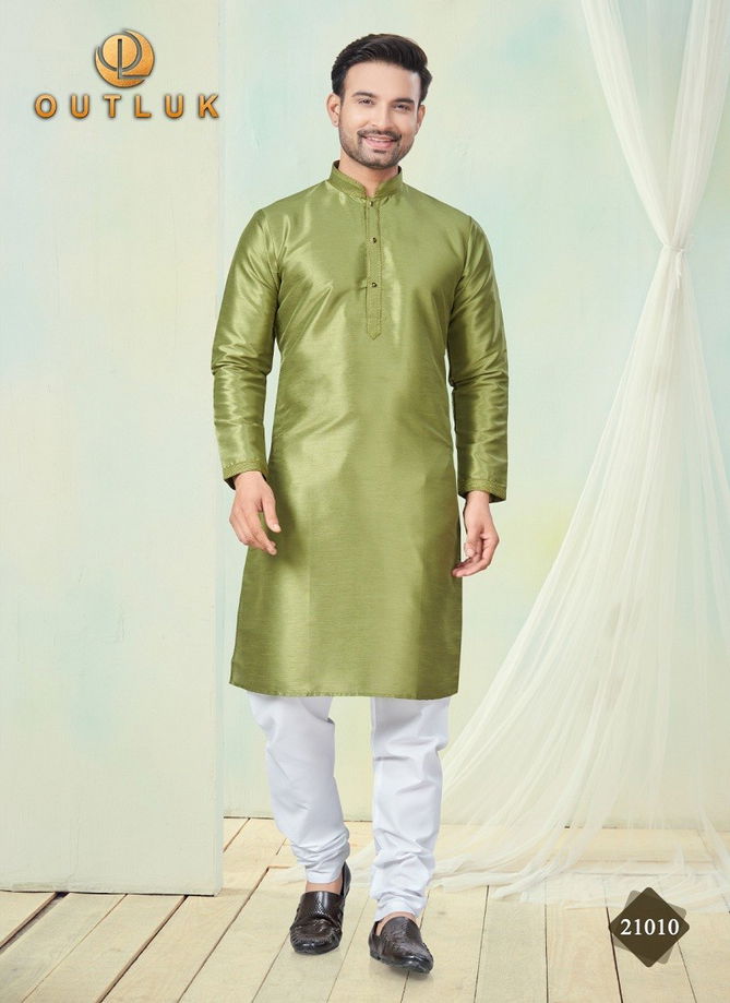 Outluk Wedding Collection Vol 21 Pure Silk Mens Wholesale Kurta Pajama Manufacturers