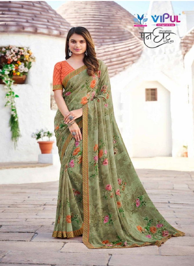 Panghat Vol 3 By Vipul Daily Wear Saree Catalog