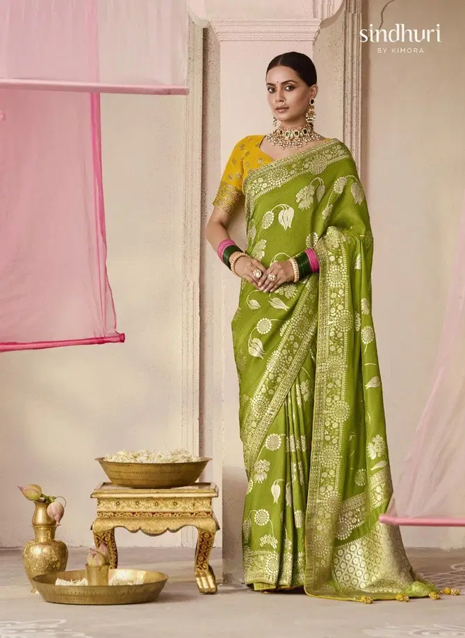 Premika By Kimora Dola Viscose Silk Weddding Wear Saree Wholesale Price In Surat