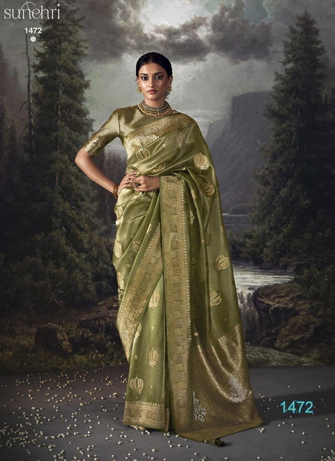 RaatRani By Kimora Organza Banarasi Designer Saree Catalog