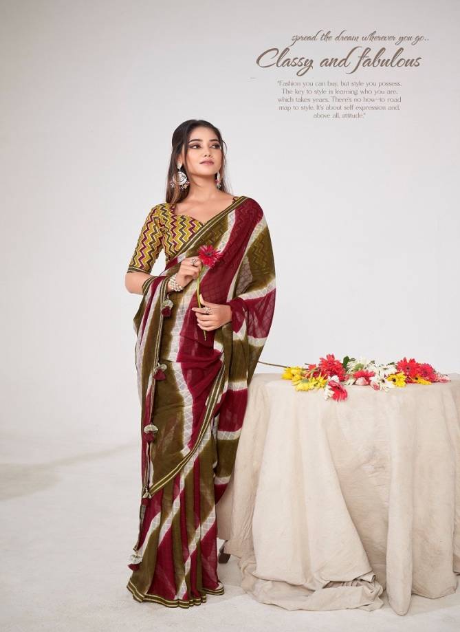 Saadi Vol 3 By Stavan Georgette Fancy Weaving Saree Suppliers In India