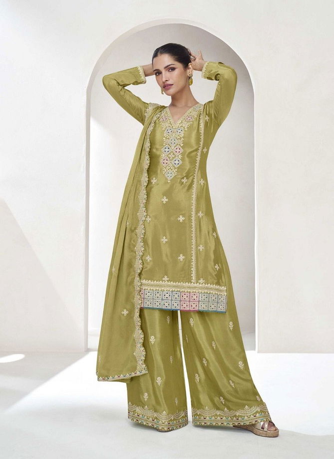 Vaanya By Aashirwad Designer Chinon Silk Readymade Suits Orders In India