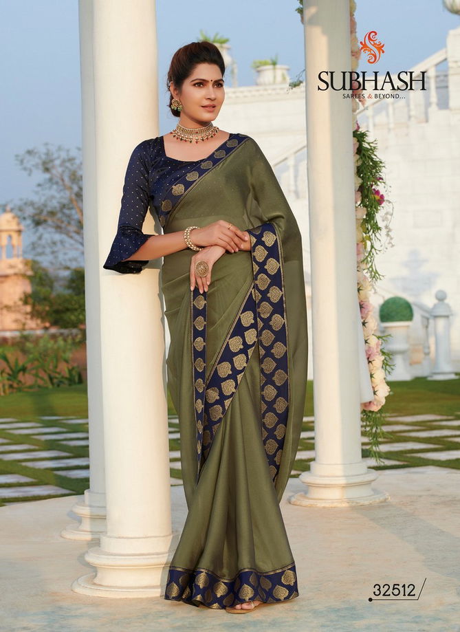 Subhash Spash vol4 Embroidery Work Designer Heavy Partwear Saree with Dupian and Brocade Blouse Good Looking Saree Collections