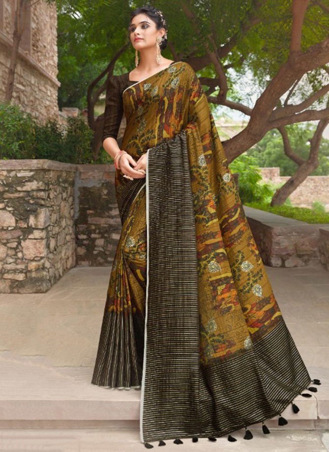 Jiyara Fancy Wholesale printed Sarees Catalog