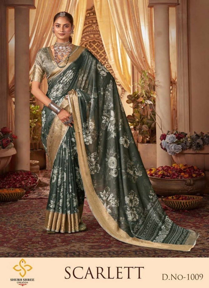 Scarlett By Shubh Shree Tussar Silk Designer Saree Catalog