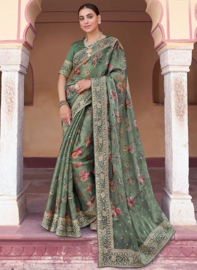 Alyssa Designer Wholesale Printed Saree Catalog