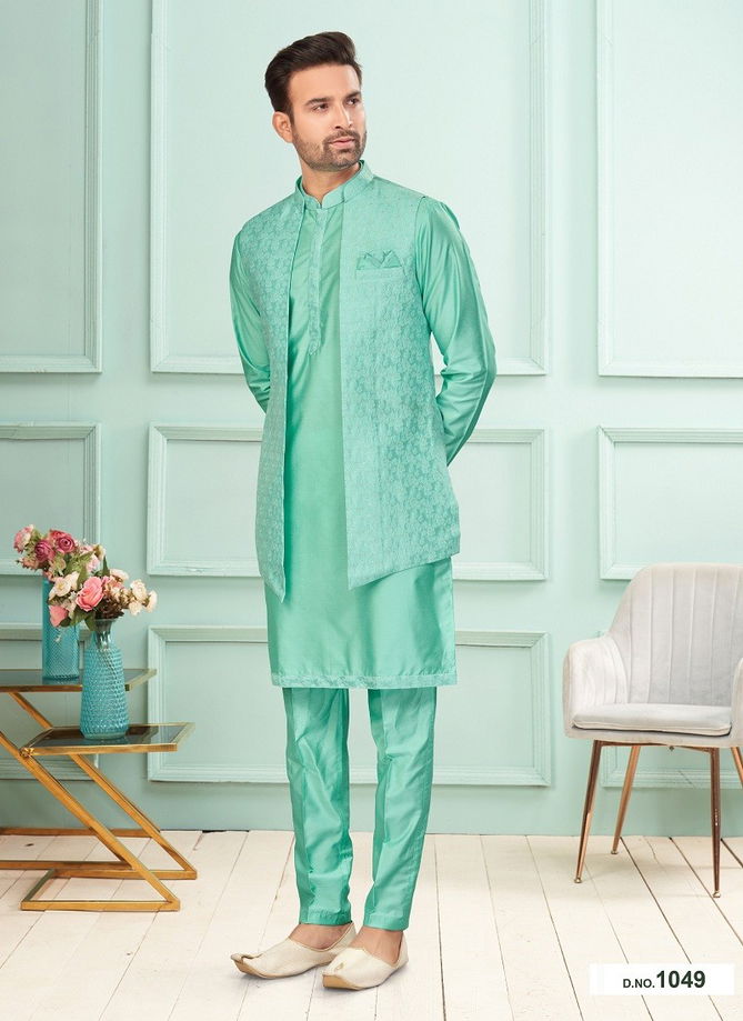 GS Fashion Wedding Wear Mens Designer Modi Jacket Kurta Pajama Wholesale Online